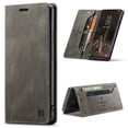 thumbnail image 1 of for Samsung Galaxy S25 Ultra Wallet Case PU Leather Flip Book Style Folio Strong Magnetic Closure RFID Blocking Protective Cover Credit Card Holder Kickstand Function Men Phone Case, Coffee, 1 of 10