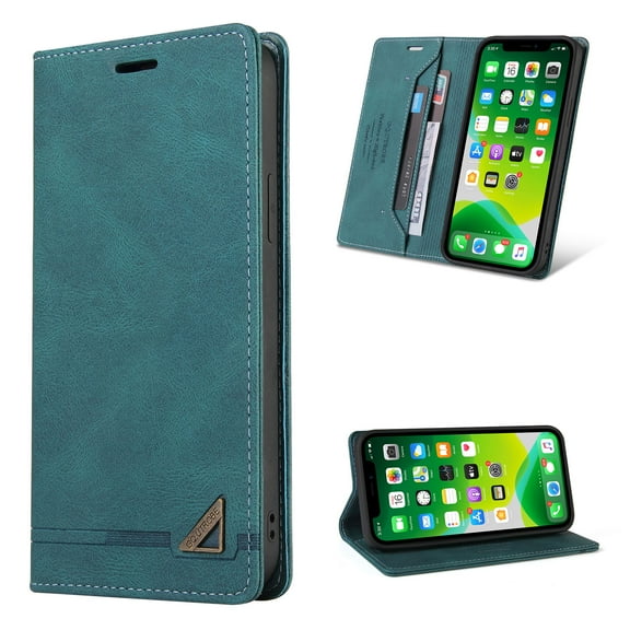 For Samsung Galaxy S25 Ultra Wallet Case, PU Leather RFID Blocking Card Slots Magnetic Flip Holder Slim Durable Protective Phone Case Cover For Samsung Galaxy S25 Ultra, Blue