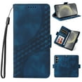 thumbnail image 1 of for Samsung Galaxy S25 Wallet Case, Pattern PU Leather Purse Phone Case with [Credit Card Slots] [Wrist Strap] Flip Stand Shockproof Full Body Protective Cover for Samsung Galaxy S25, Blue, 1 of 10
