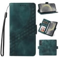 thumbnail image 1 of for Samsung Galaxy S25 Wallet Case, Pattern PU Leather Purse Phone Case with [Credit Card Slots] [Wrist Strap] Stand Shockproof Full Body Protective Cover for Samsung Galaxy S25, Green, 1 of 10