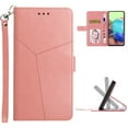 thumbnail image 1 of for Samsung Galaxy S25 Wallet Case, Premium PU Leather with Wrist Strap Card Slots Shockproof Protective Magnetic Closure Flip Folio Cover Phone Case for Samsung Galaxy S25 - Rosegold, 1 of 6
