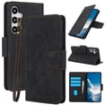 thumbnail image 1 of for Samsung Galaxy S25+ Wallet Case, [RFID Blocking] Card Holder Kickstand PU Leather Flip Wallet Phone Case Shockproof Protective Cover Compatible with Samsung Galaxy S25+, Black, 1 of 7