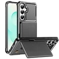 thumbnail image 1 of for Samsung Galaxy S25 Wallet Case with Stand-4 Card Holder Slot Hidden Bracket Double Magnetic Clasp PU Leather Slim Shockproof Hybrid TPU Frame Cover for Samsung Galaxy S25, Black, 1 of 8