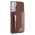 thumbnail image 1 of For Samsung Galaxy S25 Wallet Phone Case,Magnetic Detachable Back Flip Wallet,Back Flip Kickstand,With Zipper Pocket,PU Leather RFID Blocking Card Slots,Shockproof Rugged Phone Case,Brown, 1 of 12