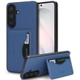 thumbnail image 1 of For Samsung Galaxy S26+ 5G Wallet Case Ultra-Slim Profile Vintage Leather Texture, Wallet For Women Men Card Holder Magnetic Clasp Kickstand Folio Case,Blue,For Galaxy S26+(5G), 1 of 7