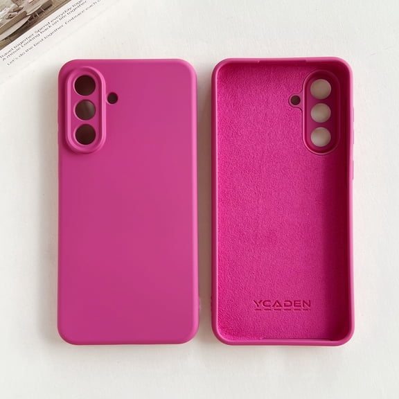 for Samsung Galaxy S26 Case, Slim Liquid Silicone Full Covered Soft TPU Gel Rubber Shockproof Protective Cover with Anti-Scratch Microfiber Lining for Samsung Galaxy S26, Rose