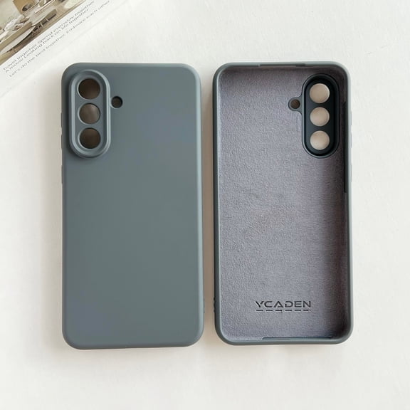 for Samsung Galaxy S26+ Case, Slim Liquid Silicone Full Covered Soft TPU Gel Rubber Shockproof Protective Cover with Anti-Scratch Microfiber Lining for Samsung Galaxy S26+, Gray