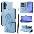 thumbnail image 1 of For Samsung Galaxy S26 FE 5G 6.7" Wallet Case ,Dandelion Embossed Pattern with Card Slots, Durable Shockproof Magnetic Flip Phone Case, PU Leather Protective Phone Cover with Kickstand,Sky Blue, 1 of 7