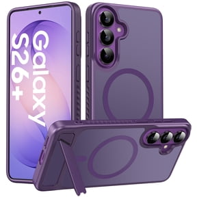 for Samsung Galaxy S26 Plus Case Magnetic, [Compatible with MagSafe][Built-in Invisible Stand ], Military Grade Drop Protection Translucent Slim Case for Galaxy S26 Plus , Purple