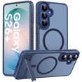 thumbnail image 1 of for Samsung Galaxy S26 Plus Case Magnetic, [Compatible with MagSafe][Built-in Invisible Stand ], Military Grade Drop Protection Translucent Slim Case for Galaxy S26 Plus , Blue, 1 of 8