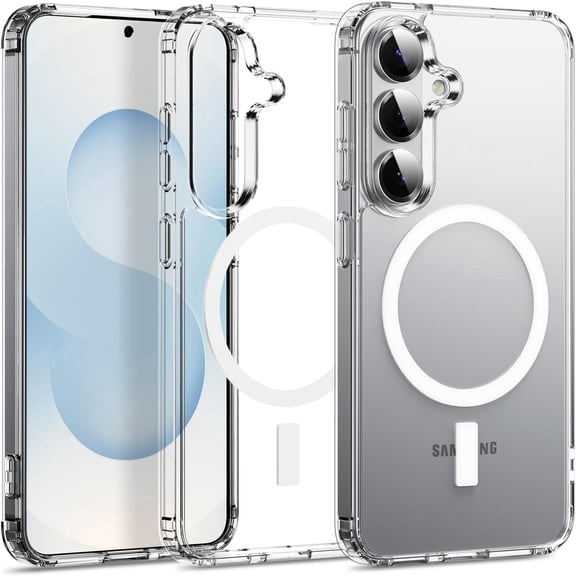 Samsung Galaxy S26 Plus Clear Case Slim Shockproof Cover, MagSafe Compatible, AntiYellow, AirCushion Protection