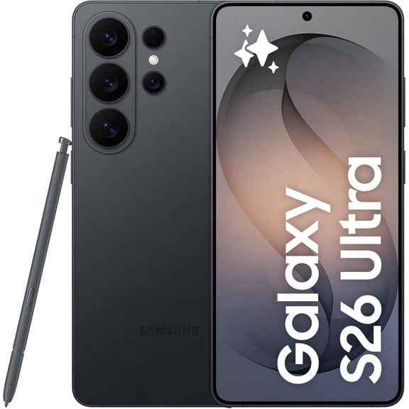 Samsung Galaxy S26 Ultra (512GB,12GB RAM) - Brand New - GSM Unlocked - Android AI Smartphone | 6.9” Dynamic AMOLED 120Hz Privacy Display | 200 MP Camera| Dual SIM | International Version