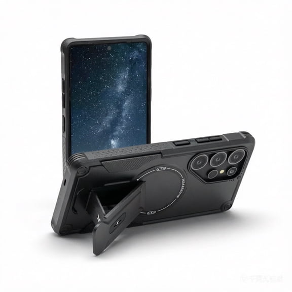 for Samsung Galaxy S26 Ultra Case 2026, Slim Armor with Built-in Hidden Kickstand, Military Grade Shockproof Protection, Precise S-Pen Access, Tough Protective Phone Cover for Galaxy S26 Ultra 6.9"