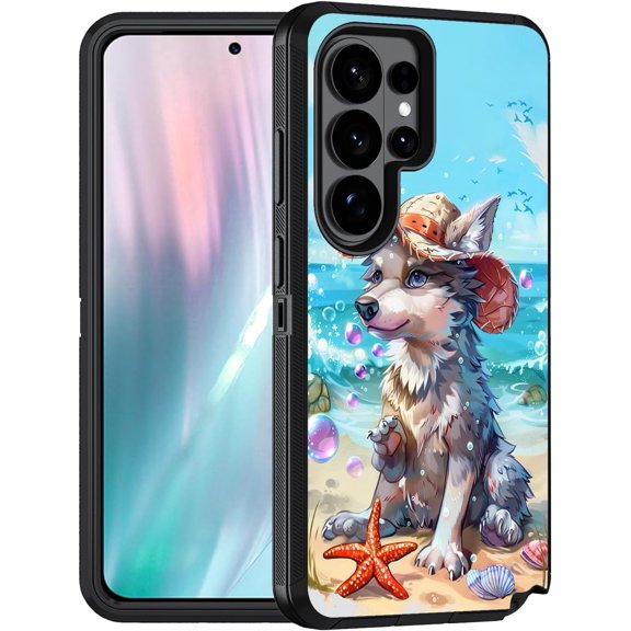 for Samsung Galaxy S26 Ultra Case, Military Grade Heavy Duty 3-Layer Shockproof Full-Body Protective Cover for Samsung Galaxy S26 Ultra 5G (6.9", 2026), Beach Wolf Starfish Shell