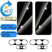 For Samsung Galaxy S26 Ultra Screen Protector -2+2 Pack Tempered Glass Screen Protector and Camera Lens Protector Support Fingerprint  anti-peep Design,Precision Cut,Easy Installation6.9 inches