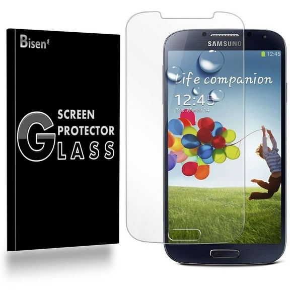 Samsung Galaxy S4 [2-Pack BISEN] 9H Tempered Glass Screen Protector, Anti-Scratch, Anti-Shock, Shatterproof, Bubble Free