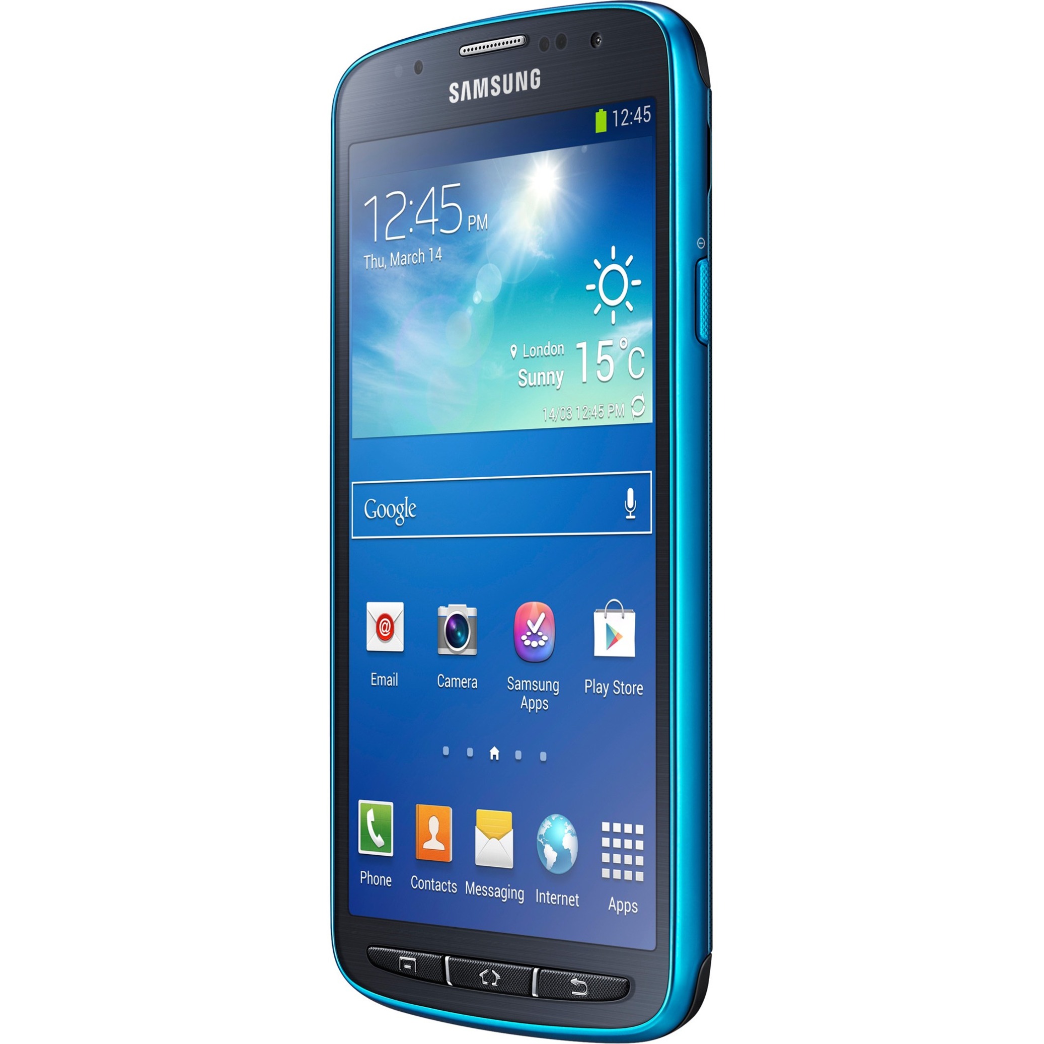 Samsung Galaxy S4 Active SGH-I537 16 GB Smartphone, 5" LCD Full HD 1920 x 1080, 2 GB RAM, Android 4.4 KitKat, 4G, Blue - image 1 of 6