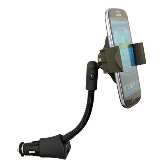 Samsung Galaxy S6 Edge Car Mount Charger Socket Holder with USB Port Dock Cradle Gooseneck Rotating Y3P