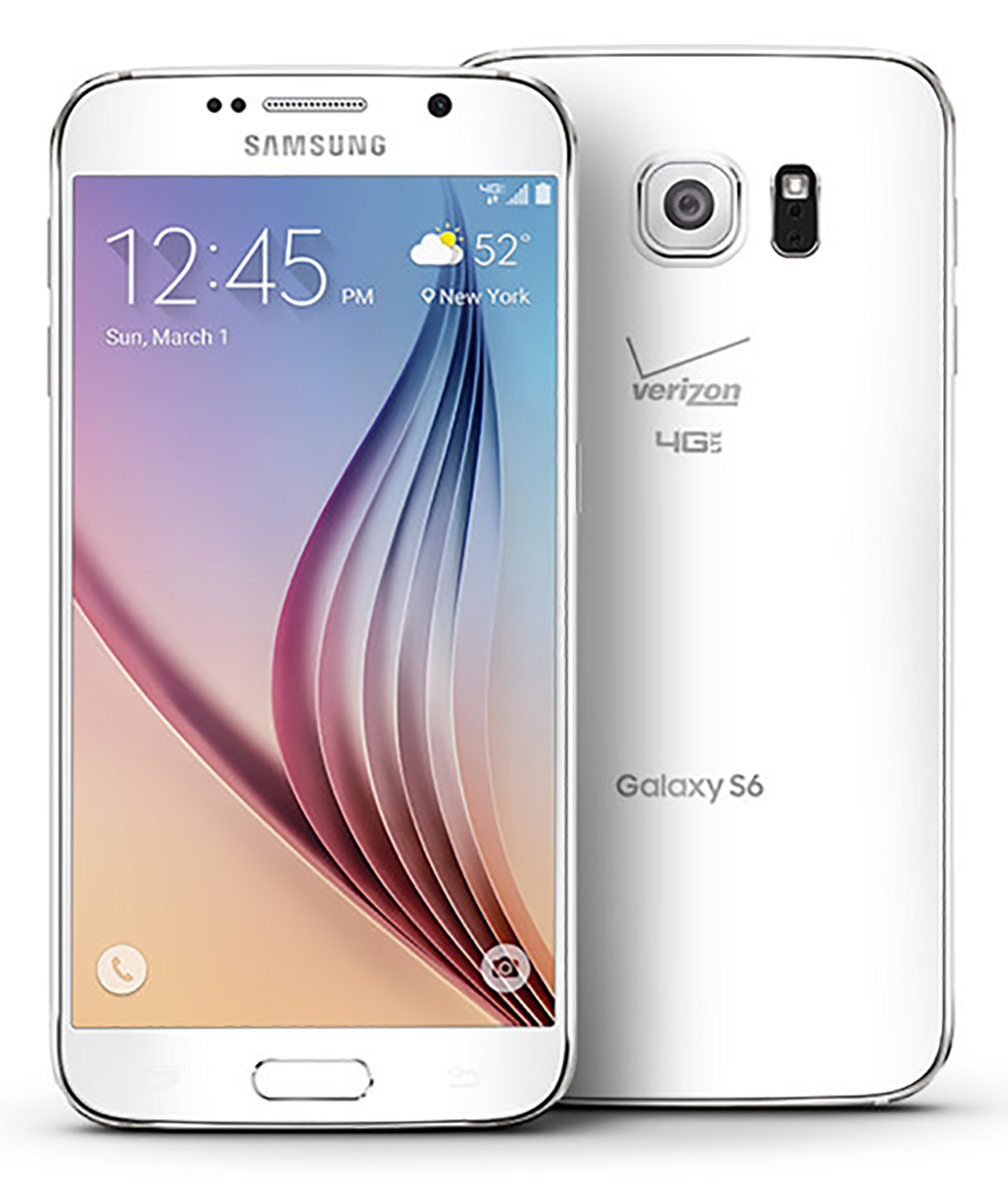 Samsung Galaxy S6 G920V 32GB Verizon CDMA 4G LTE Octa-Core Android Phone w/ 16MP Camera - White (Certified Used) - image 1 of 3