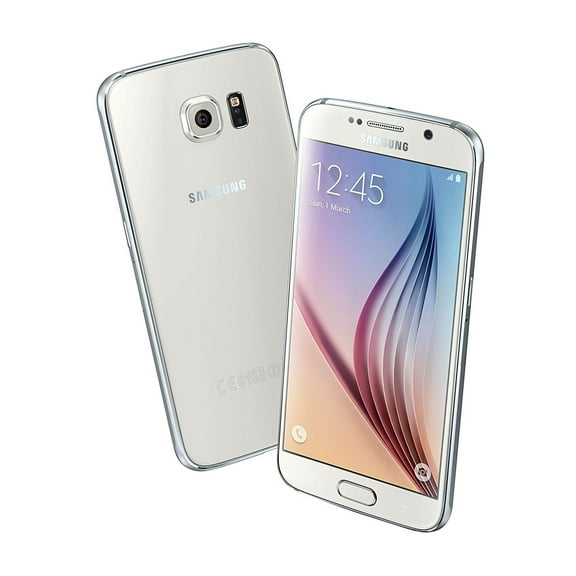 Samsung Galaxy S6 G920a 32GB Unlocked GSM 4G LTE Octa-Core Smartphone w/ 16MP Camera - White Pearl