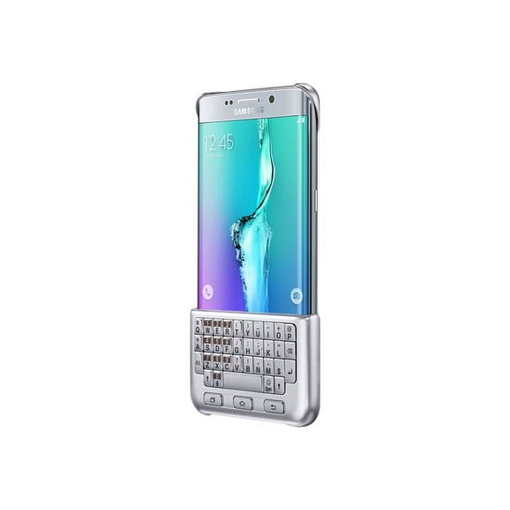 Samsung Galaxy S6 edge + Keyboard cover- Silver