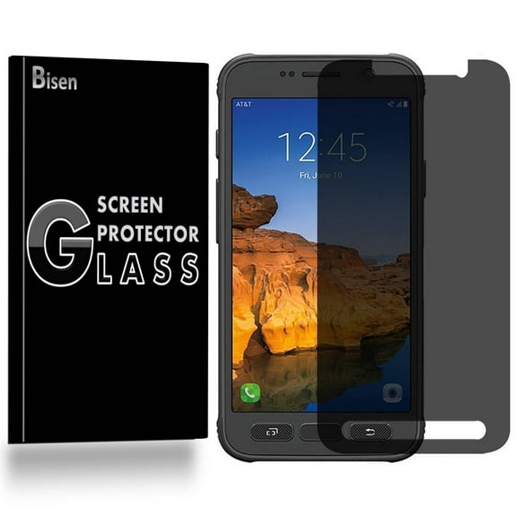 Samsung Galaxy " S7 Active " [2016 Release] [2-Pack BISEN] Privacy Tempered Glass Screen Protector, Anti-Spy [Keep your screen secret]