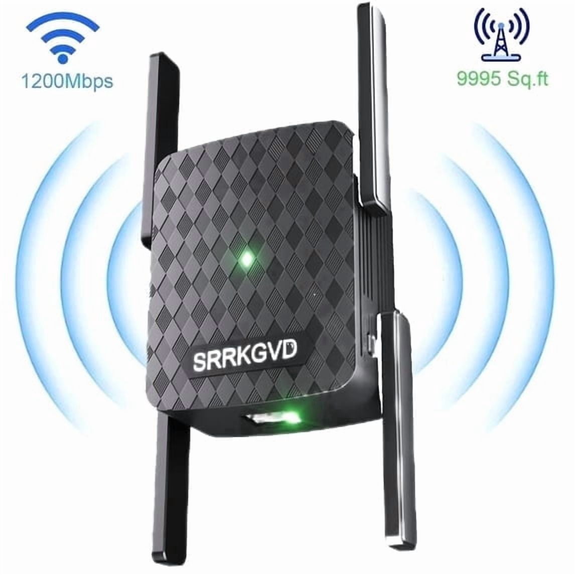 KIDSNADO 2025 WiFi Extender-Wireless Signal Repeater Booster,Dual Band 2.4GHz & 5GHz