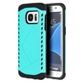 thumbnail image 1 of Samsung Galaxy S7 Edge Shocker Hybrid Case Teal Pc Black TPU, 1 of 4