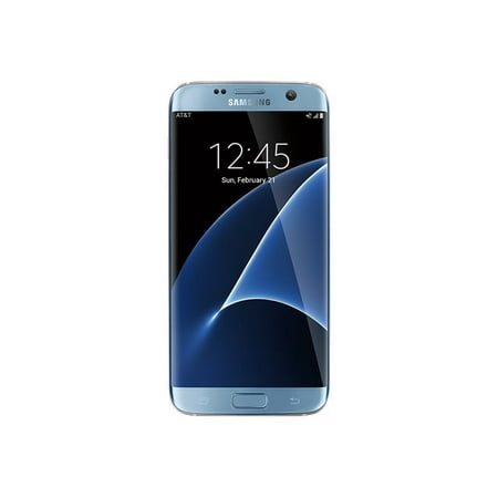 Samsung Galaxy S7 edge - 4G smartphone - RAM 4 GB / Internal Memory 32 GB - microSD slot - OLED display - 5.5" - 2560 x 1440 pixels - rear camera 12 MP - front camera 5 MP - AT&T - coral blue