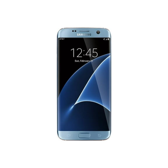 Samsung Galaxy S7 edge - 4G smartphone - RAM 4 GB / Internal Memory 32 GB - microSD slot - OLED display - 5.5" - 2560 x 1440 pixels - rear camera 12 MP - front camera 5 MP - AT&T - coral blue