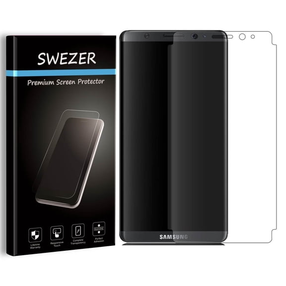 For Samsung Galaxy S8 [2-Pack] SWEZER FULL COVER Screen Protector, HD Clear, Anti-Scratch, Anti-Bubble