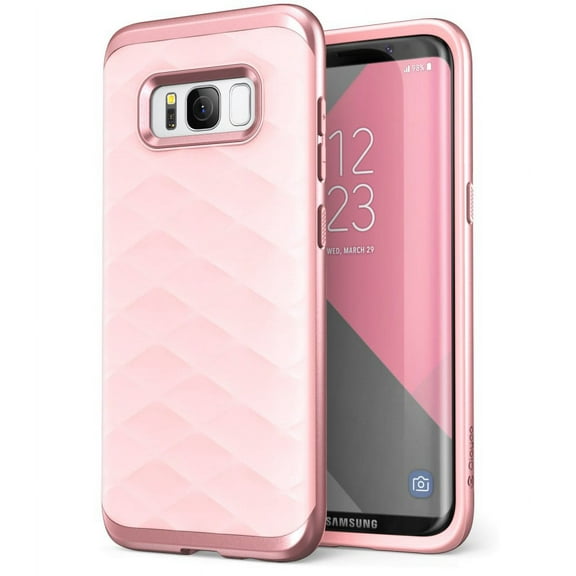 Samsung Galaxy S8+ Plus Case, Clayco [Helios Series] Premium Hybrid Protective Case for Samsung Galaxy S8+ (Pink)