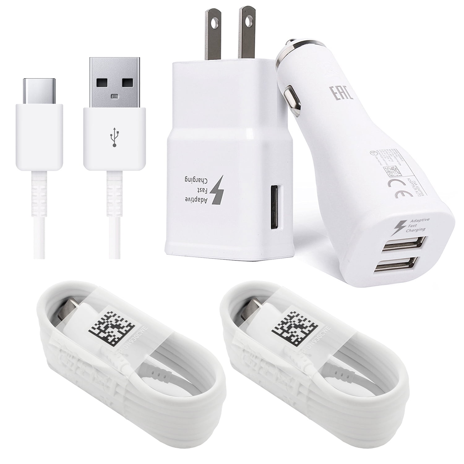 Samsung Adaptive Fast Charger Kit for Galaxy S8, S9, S10, Note 8, 9 ...