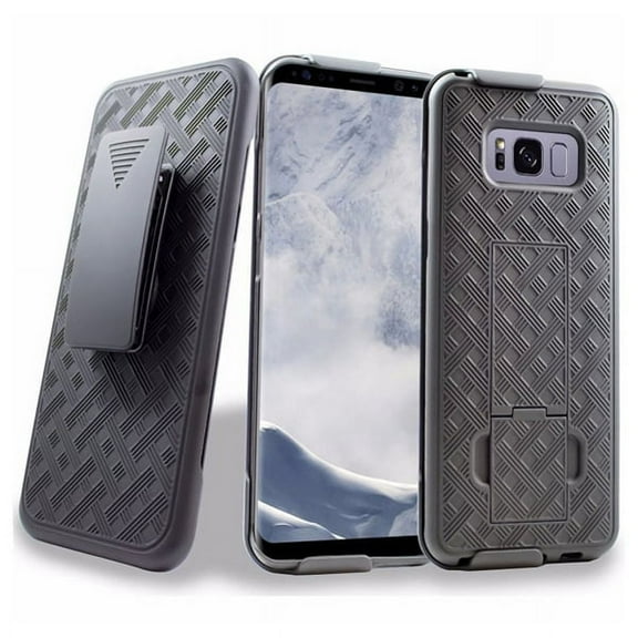 Samsung Galaxy S8 Swivel Holster Case Belt Clip Cover Kickstand Armor Combo