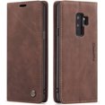 thumbnail image 1 of Samsung Galaxy S9+ Plus Wallet Case, Magnetic Stand Flip Protective Cover Leather Flip Cover Purse Retro Style with ID & Credit Card Slots Holder Case for Samsung Galaxy S9+ Plus 6.2 inch(Coffee), 1 of 18