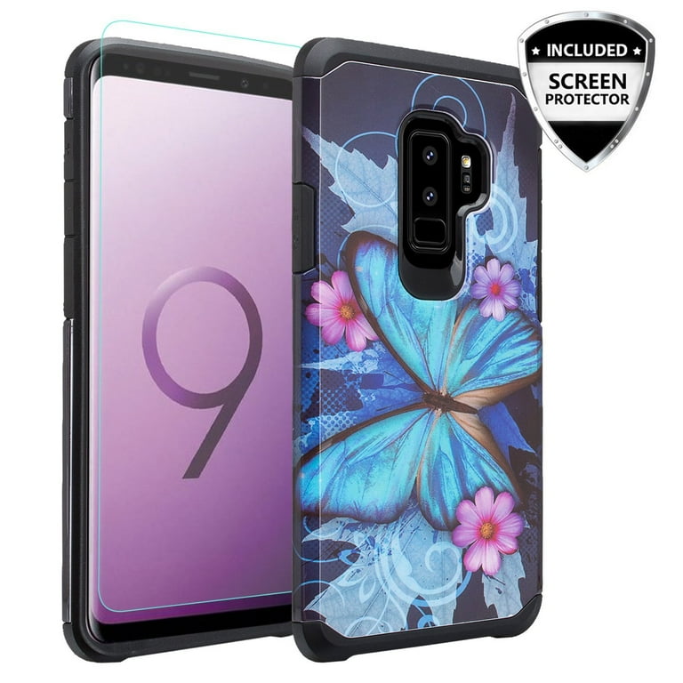 Samsung Galaxy S9+, S9 Plus Case w/ HD Screen Protector, [Dual