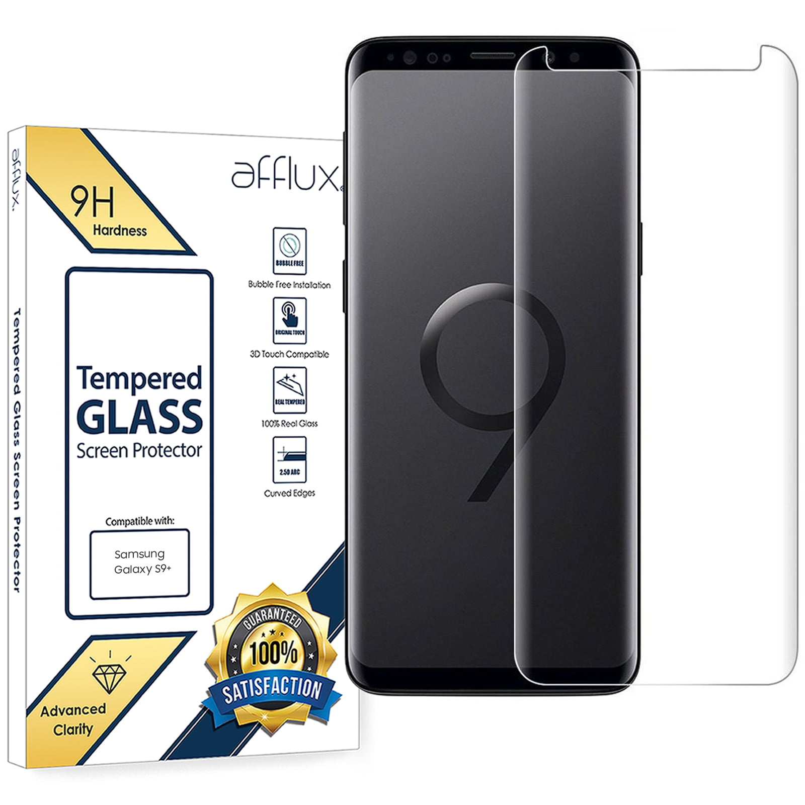 Samsung Galaxy S9+ Screen Protector 10-Pack Premium HD Clear Tempered ...