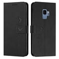 thumbnail image 1 of for Samsung Galaxy S9 Soft PU Leather Wallet Case, Magnetic Flip Folio Cover with Wrist Strap Card Slots Kickstand Case for Samsung Galaxy S9 (5.8 inch),Black, 1 of 10