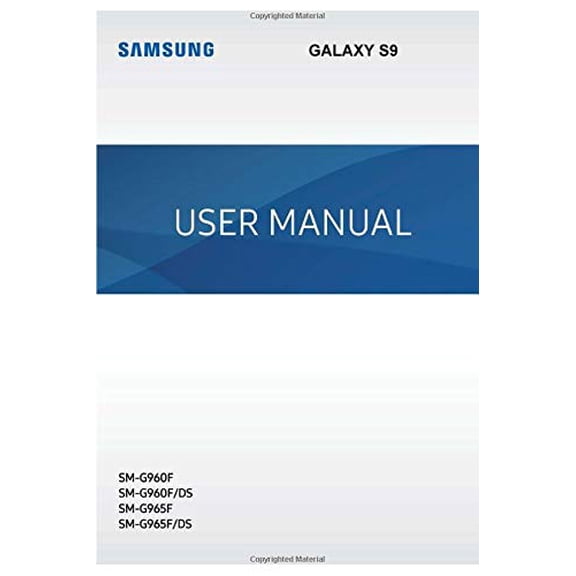 Pre-Owned Samsung Galaxy S9 User Manual Paperback