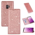 thumbnail image 1 of Samsung Galaxy S9 Wallet Case, Dteck Bling Slim PU Leather Magnetic Flip Folio Stand Case Cover Built-in One Card Holder For Samsung Galaxy S9, Rosegold, 1 of 6