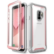 Samsung Galaxy S9 case, i-Blason Ares Full-body Rugged Clear Bumper Case Without Built-in Screen Protector Pink