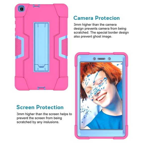 Samsung Galaxy Tab A 8.0 2019 Case, Model SM-T290/T295, Heavy Duty Rugged Full-Body Hybrid Shockproof Drop Protection Cover with Kickstand for Samsung Galaxy Tab A 8.0" 2019 Release,T