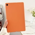 thumbnail image 1 of for Samsung Galaxy Tab A 8.0 2019 SM-T290/SM-T295 Frosted Case, Slim Fit Lightweight Design Matte TPU Rubber Soft Skin Silicone Shockproof Protective Back Case Cover - Orange, 1 of 7