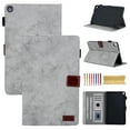 thumbnail image 1 of For Samsung Galaxy Tab A 8.0" 2019 (SM-T290/T295/T297) Case,Retro Card Slot Cover with Pencil Holder,Multi-Angle Viewing Stand,Pocket Folio Leather Case,Gray, 1 of 7