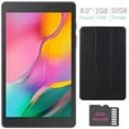 thumbnail image 1 of Samsung Galaxy Tab A 8.0-inch Touchscreen (1280x800) Wi-Fi Tablet (Black) Bundle, 2GB RAM, 32GB Memory, Bluetooth, Mazepoly 32GB MicroSD Card and Black Case, Android 9.0 Pie OS, 1 of 8
