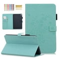 thumbnail image 1 of Samsung Galaxy Tab A 10.1 2019 Case, Galaxy Tab A 10.1 Inch 2019 Model SM-T510/SM-T515 Case, Dteck Embossed Plum Blossom PU Leather Folio Cover with Built-in Card Slots Multi-angle Viewing, Green, 1 of 8