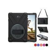 Samsung Galaxy Tab A 10.1 Case 2016 Model SM-P580 SM-P585 with S Pen Version, Shockproof Cover with Stand Hand Strap Shoulder Belt