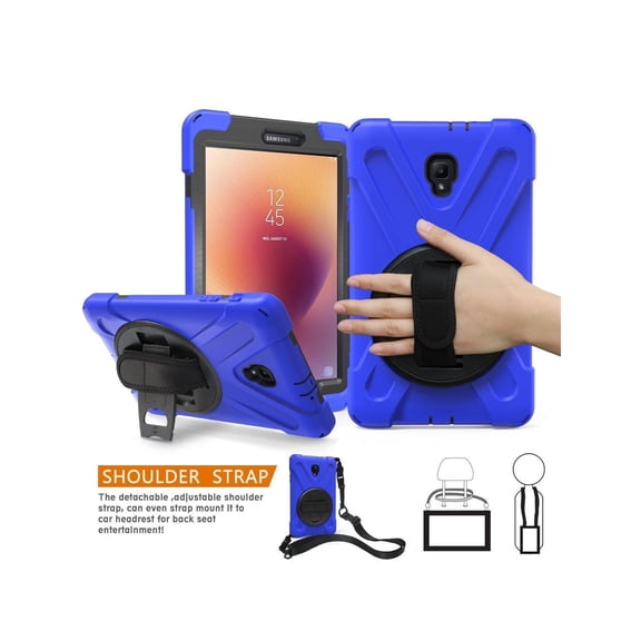 Samsung Galaxy Tab A 8.0 inch 2017 Case SM-T380 SM-T385 Heavy Duty Protective Cover with Rotatable Stand Adjustable Handle Grio Shoulder Strap