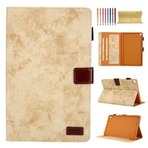 for Samsung Galaxy Tab A11 11.0" 2025 SM-X133 / SM-X135 Case - Slim Thin Shockproof Premium PU Leather Stand Cover Case, Auto Wake Sleep Smart Case Cover - Yellow