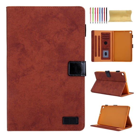 for Samsung Galaxy Tab A11+ 11.0" 2025 SM-X230 / SM-X235 / SM-X236B Case - Slim Thin Shockproof Premium PU Leather Stand Cover Case, Auto Wake Sleep Smart Case Cover - Brown